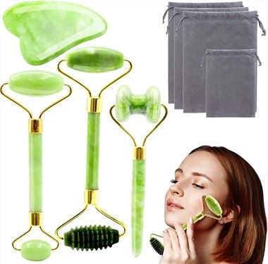 4 u 1 Jade Roller & Gua Sha set