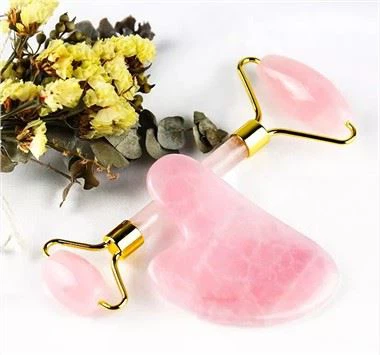 Pink Jade Roller 100% Rose Kvarc