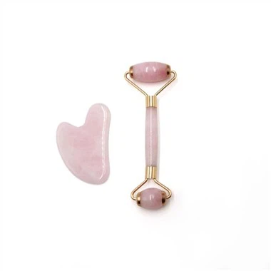 Role Quartz Massager Roller Gua Sha Set