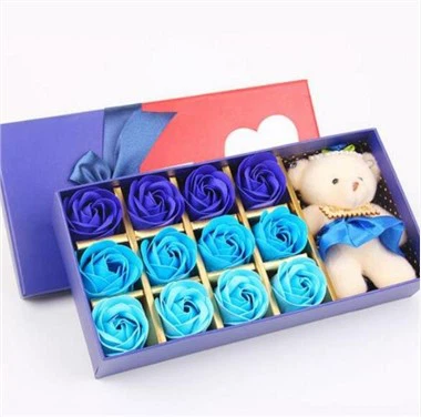 Cvijet ruže sapuna s prirodnim poklonom za ukrašavanje mirisa